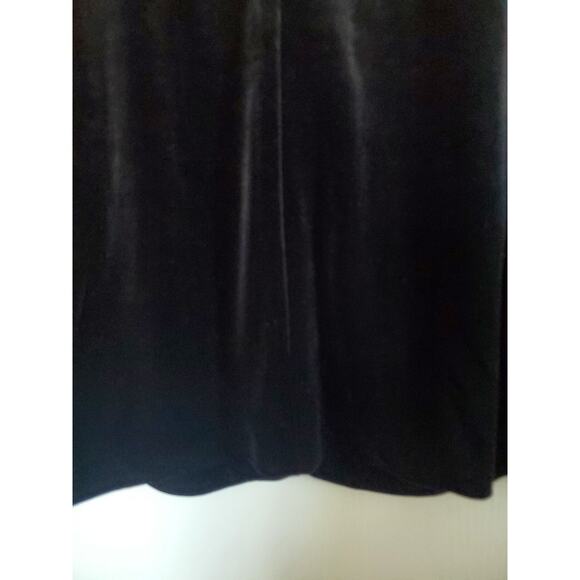 J.Jill Wearever Black Velour Knit Single Button Relaxed Jacket Blazer Sz Medium - Picture 11 of 11